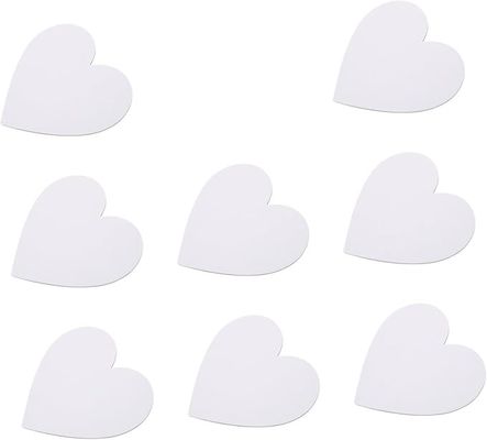 100% Pure Cotton Painting Canvas Panel Heart Shape 15cm Diameter Canvas Art Boards