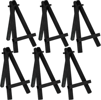 Small black wooden easel stand A Frame tripod stand Holder For Canvases Photos