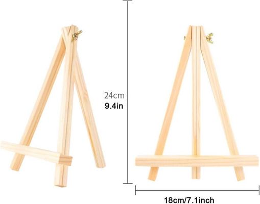 OEM A Frame Wooden Easel For Painting , Portable Art Display Easel Canvas Holder