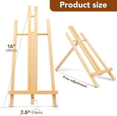 16''X 7.5'' Art Painting Wooden Easel H Frame Tabletop Display Easel For Events