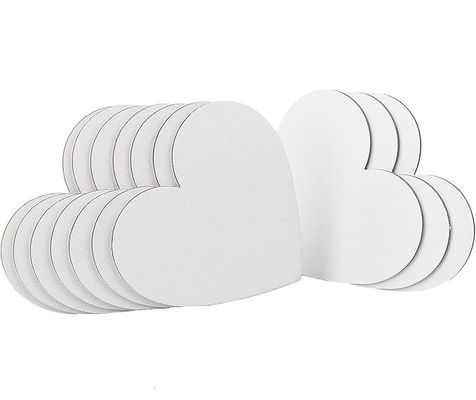 3mm Thickness Heart Shape Canvas Board Panels For Students And Professional Artists
