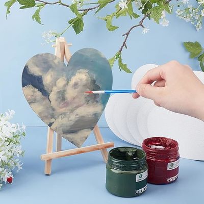3mm Thickness Heart Shape Canvas Board Panels For Students And Professional Artists