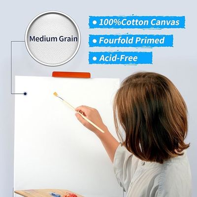 18X24 Large White Blank Pre Stretched Canvases Board For Acrylic Oil Watercolor Painting