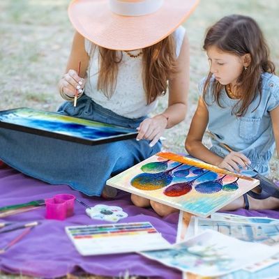 Custom Size Linen Cotton Stretched Canvas With Wood Frame Art Supplies For Painting