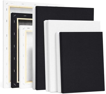 Custom Size Linen Cotton Stretched Canvas With Wood Frame Art Supplies For Painting