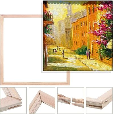 Customizable Logo Canvas Prints Wood Frame Canvas Stretching Bars For Oil Paintings