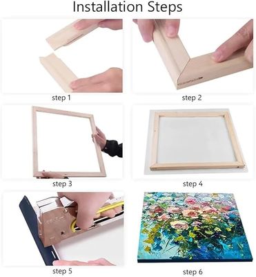 OEM Custom Pine Wood Canvas Stretcher Bars Frame Wooden Art Canvas Stretcher