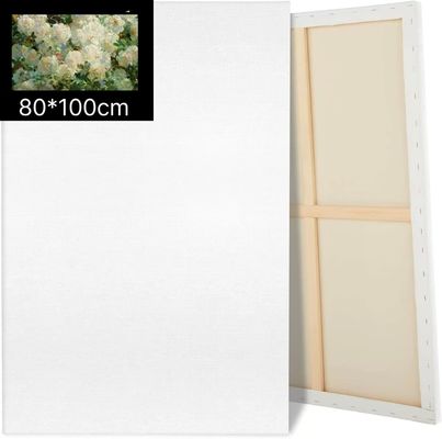 100% Cotton Large Stretched Canvas Blank Oil Painting Framed Canvases Matte Finish