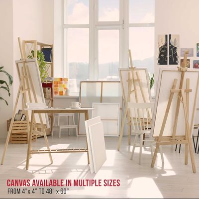 50x100cm Large Canvas Boards For Acrylic Pouring Oil Painting Dry & Wet Art Media
