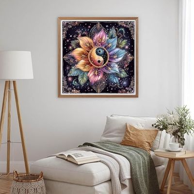 Mandala Diamond Painting Canvas Kit DIY Diamond Painting Set For Kids Adults