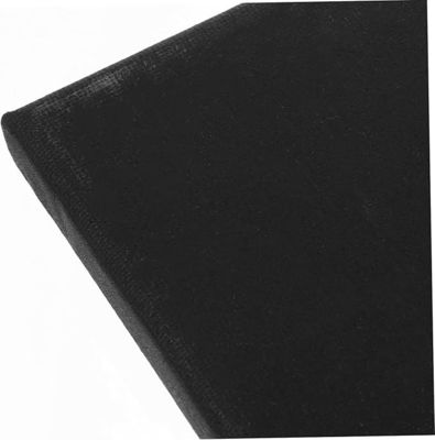 20x25cm Pre Stretched Canvas Board Fivefold Primed 100% Cotton Black Canvas Boards