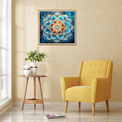 Flower Full Drill Diamond Painting Set Round Rhinestone DIY Diamond Art Kits For Adults