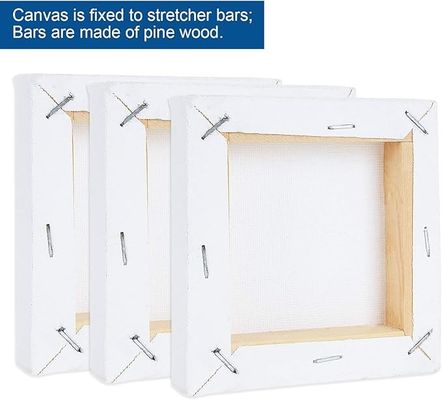 Small Canvas Painting Set For Beginners , Art Stretched Canvases Panels Pack With Easel