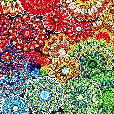 12 X 12 Inch Custom Diamond Art Kit , DIY Round 5D Diamond Art For Beginners