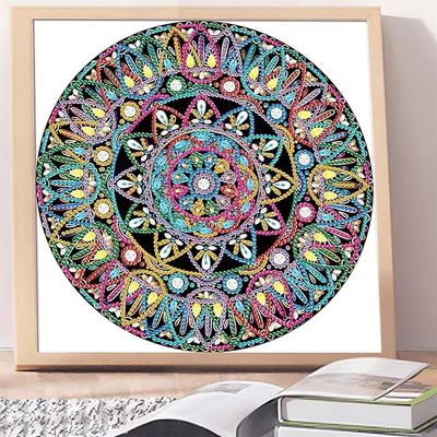 Modern Square Mandala Set Partial Diamond Crystal Painting For Home Wall Decor Gift For Still Life