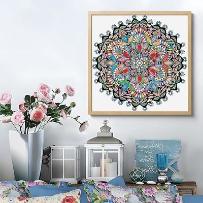 Mandala Set DIY Diamond Painting Kits With Partial Crystal Diamond For Home Wall Decor Gift