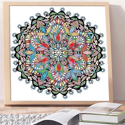 Mandala Set DIY Diamond Painting Kits With Partial Crystal Diamond For Home Wall Decor Gift