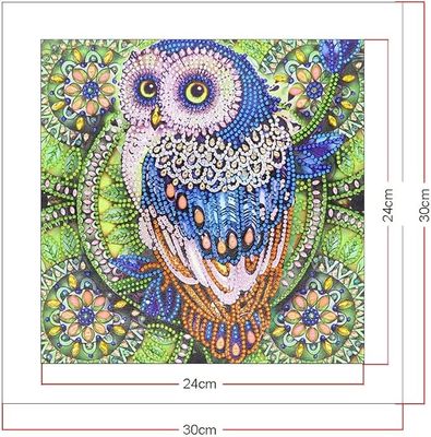 Crystal Rhinestone Diamond Painting Owl Painting Set Full Drill DIY 5D Diamond Painting Set For Adults