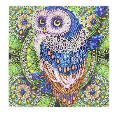 Crystal Rhinestone Diamond Painting Owl Painting Set Full Drill DIY 5D Diamond Painting Set For Adults