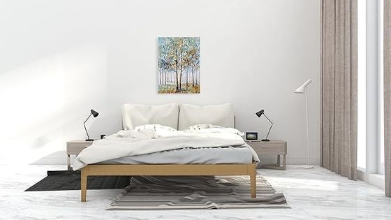 Tree Canvas Wall Art  Pre Printed Abstract Forest Painting For Modern Home Decoration