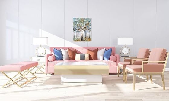 Tree Canvas Wall Art  Pre Printed Abstract Forest Painting For Modern Home Decoration