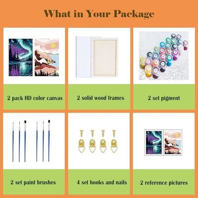 Framed Canvas Paint By Numbers Kits For Adults And Beginners Home Decor