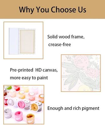 Framed Canvas Paint By Numbers Kits For Adults And Beginners Home Decor