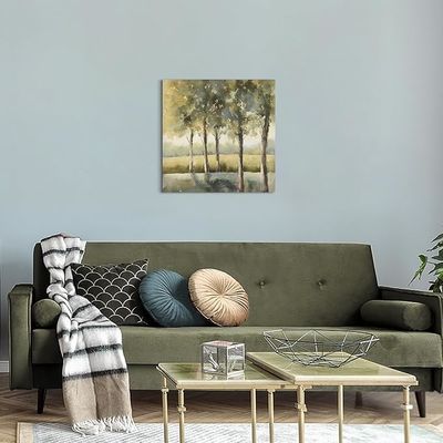 Forest Canvas Wall Art  Printed Landscape Oil Painting For Modern Home Decoration