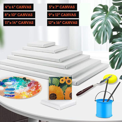 Customize Size Cotton Stretched Canvas Board Primed Canvas For Painting Art Supplies