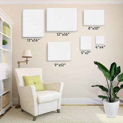 Customize Size Cotton Stretched Canvas Board Primed Canvas For Painting Art Supplies