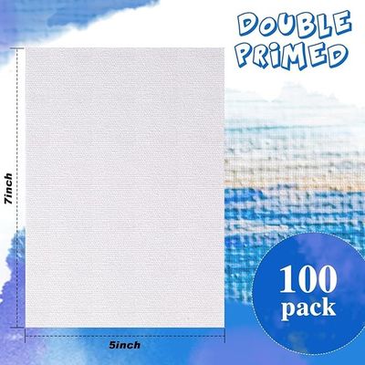 5 x 7 Inch Bulk Small Blank Canvas Panels Drawing Boards For Painting Art Supplies