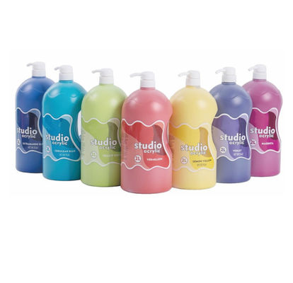 OEM Big Bottle 15 Colors Bulk Acrylic Paint Set Non Toxic Canvas Paint Set