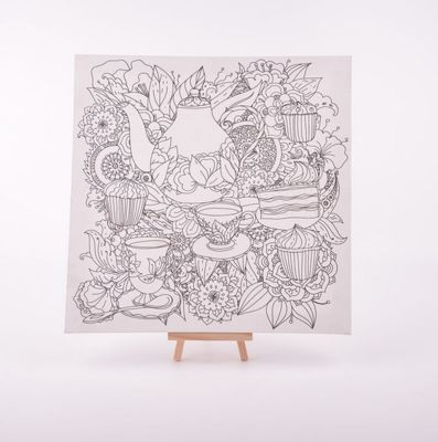 DIY Painting Supplies Pre Printed Canvas Painting Kits with Brushes and Different Sizes Available