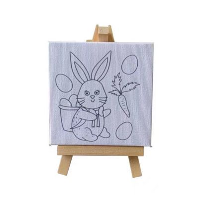 Pre Printed Canvas Painting Kits Stretched Coloring Painting Canvas Boards With Brushes For Handmade Creations