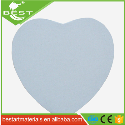 Heart Shape Stretched Canvas 30x30cm Cotton Blank for Painting