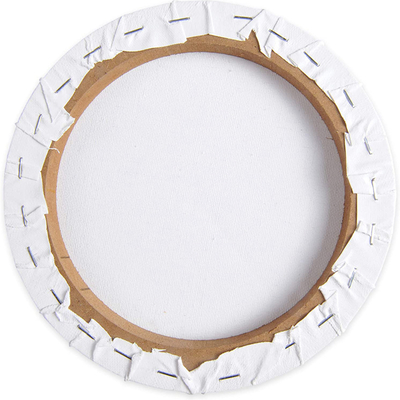 30cm Round Stretched Cotton Canvas Board for Painting