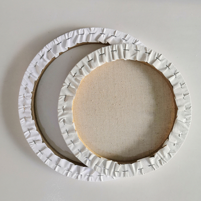 30cm Round Stretched Cotton Canvas Board for Painting
