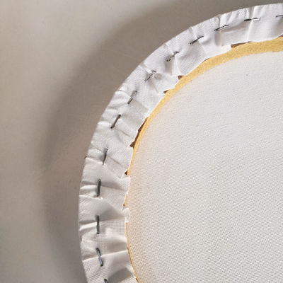 Custom Size Round Stretched Canvas Board with MDF Frame Waterproof and 1.5cm Thickness for Oil Acrylic Paints