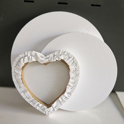 Custom Size Round Stretched Canvas Board with MDF Frame Waterproof and 1.5cm Thickness for Oil Acrylic Paints