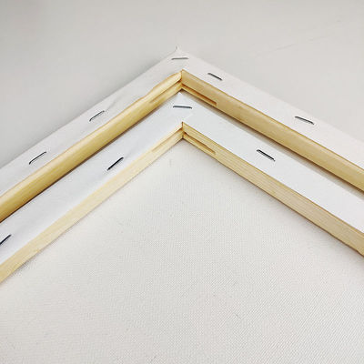 Triple Primed Stretched Canvas with 1.6cm Thickness Pine Wood Frame for Inkjet Printing and Painting