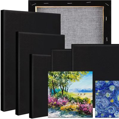 FSC Certified Stretched Canvas with Sturdy Kiln-dried Pine Wood Frame for Inkjet Printing and Painting