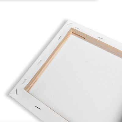 Professional Triple Primed Blank White Stretched Canvas for Oil and Acrylic Painting with Pine Wood Frame