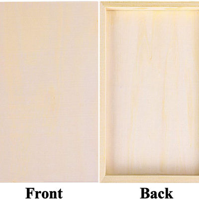 Professional Unfinished Wood Cradled Artist Canvas with 1.6cm Thickness and MOQ 1000pcs for Acrylic Painting