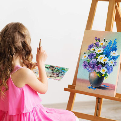 Professional Unfinished Wood Cradled Artist Canvas with 1.6cm Thickness and MOQ 1000pcs for Acrylic Painting