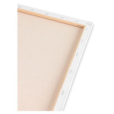 Clear Primed Stretched Canvas with Pine Wood Frame and Shrink Wrapped for Oil Acrylic Painting