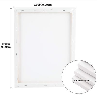 16*20 inch Pine Wood Frame Stretched Canvas Board with Shrink Wrapped Packing for Artist Painting