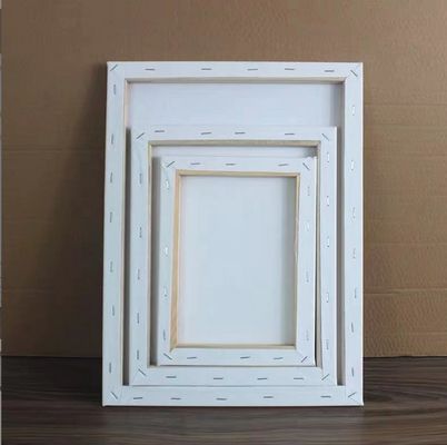 Custom Size 100% Cotton Stretched Canvas Board with Wood Frame for Oil Painting - Matte Finish White 380g Thickness