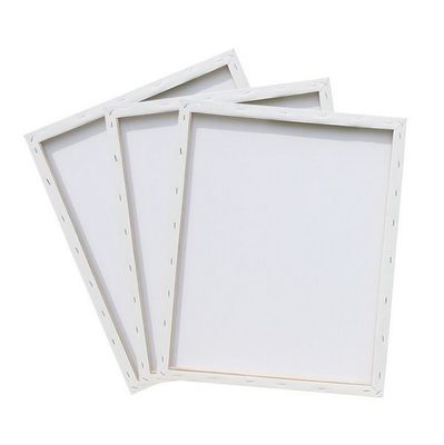 Custom Size 100% Cotton Stretched Canvas Board with Wood Frame for Oil Painting - Matte Finish White 380g Thickness