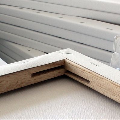 Custom Size 100% Cotton Stretched Canvas Board with Wood Frame for Oil Painting - Matte Finish White 380g Thickness