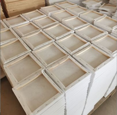 30cmx30cm Wood Frame Stretched Canvas Board for Oil and Acrylic Painting with Matte Finish
